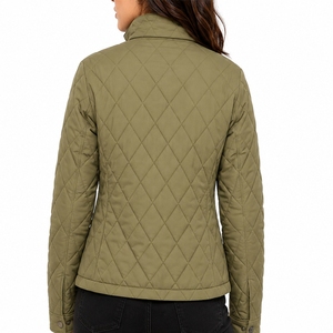 <b>Women</b>’s Modern <b>Padded</b> Bubble <b>Jacket</b> Full Zip <b>Padded</b> <b>Jacket</b> Custom Color Quilted Clothing - Product Image 2