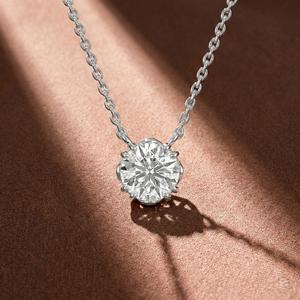 Colgante de Diamante de Color E, Corte Brillante Ovalado, Cultivado en Laboratorio, 1.00 Ct, Oro Sólido de 14K, Uso Diario, Certificado IGI, para Mujer - Product Image 1