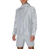 Giacca a Vento Unisex Taglie Forti da Uomo, Leggera, Impermeabile, Ecologica in Poliestere/Nylon, con Stampa Serigrafica e Ricamo
