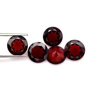 Granate Rojo Natural de 1.75mm, Corte Redondo Facetado, Calibrado, Piedra Preciosa Suelta Certificada para Joyería, Proveedor Mayorista - Product Image 2