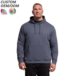 Sudadera de Cuello Redondo Tallas Grandes, Transpirable, de Algodón Ecológico, para Uso Diario Informal, con Logotipo Personalizado, Soporte OEM ODM para Marca - Product Image 6