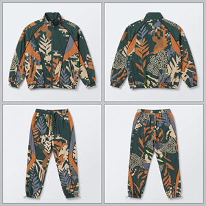 Ensemble de survêtement homme personnalisé avec logo, blocs de couleur, veste coupe-vent vintage et pantalon, 2 pièces, tenue de sport en nylon, pour la course, vente en gros OEM - Product Image 4
