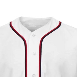 เสื้อเบสบอลทีมสั่งทำ OEM โพลีเอสเตอร์ 100% แขนสั้น พิมพ์ลาย ไซส์ใหญ่ ระบายอากาศ แห้งเร็ว ผ้าตาข่าย ชุดกีฬา ผู้ส่งออก - Product Image 3