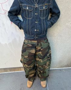 Men's Camouflage Cargo Pants Polyester/Cotton Blend Multi-Pockets <b>Drawstring</b> Closure Elastic Waist Breathable Quick Dry Casual - Product Image 3