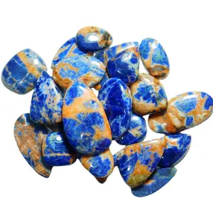 Kualitas Terbaik batu permata sodalit biru alami cabochon longgar Sodalite batu grosir batu Semi mulia.