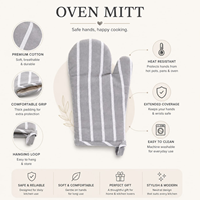 Ensemble de maniques de cuisine et de protège-plats en coton de qualité supérieure |   Gants de cuisine matelassés résistants à la chaleur pour la pâtisserie, la cuisson, le barbecue et la cuisine