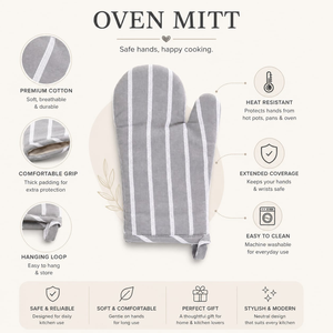 Premium Cotton Oven Mitt and <b>Pot</b> <b>Holder</b> Set | Heat Resistant Quilted Kitchen Gloves for Baking Cooking BBQ Grilling and Kitchen - Product Image 5