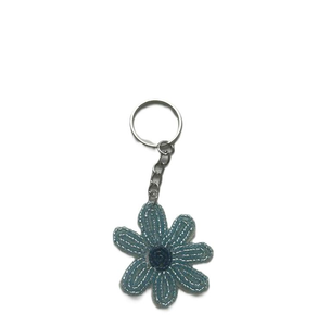 Porte-monnaie tressé en perles en forme de fleur avec breloques florales – Design personnalisable et tendance - Product Image 1