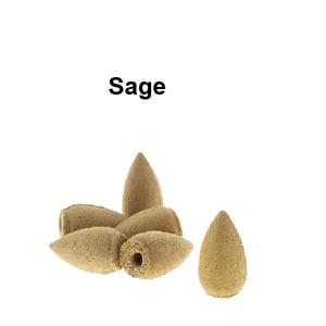 Cônes d'encens à refoulement naturel Sage Bullet Fourniture en gros au meilleur prix (Blanc) - Product Image 1