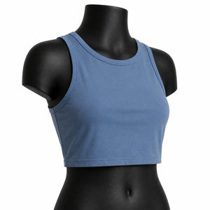 Débardeur Femme Personnalisé en Stock, Sans Manches, pour la Gym, en Polyester Tricoté, Séchage Rapide, Respirant, Écologique, en Promotion - Product Image 1