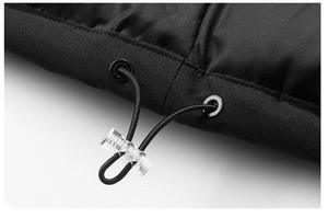 Unisex <b>White</b> Puffer <b>Jacket</b> With Stand-Up Collar Zipper Closure Windproof Synthetic Fill Adult Size - Product Image 4