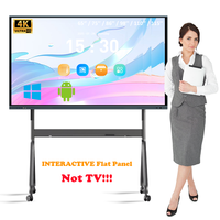 Tableau interactif IFPD 86 pouces avec écran tactile, tableau blanc interactif 4K UHD tout-en-un, écran interactif pour l'enseignement