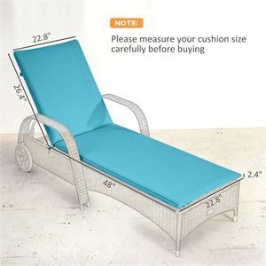 Set di Cuscini Pieghevoli Reclinabili a 2 Pezzi Blu Chiaro per Esterni (Solo Cuscino) - Product Image 6