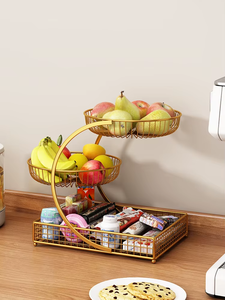 Cesta antigua que aporta orden visual a cocinas con mucho movimiento, puede ser utilizada más allá de su propósito original para frutas, y también para pan, verduras o aperitivos. - Product Image 4