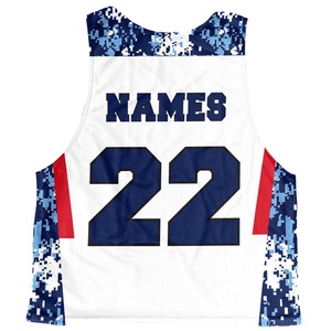 OEM Custom Design Sublimated Reversible Lacrosse Pinnies 100% Polyester Breathable Jerseys Durable Custom Lacrosse Pinnies for - Product Image 4