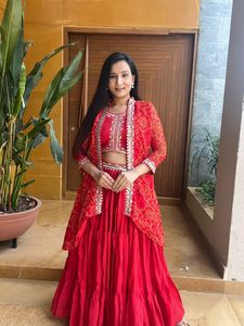 Robe traditionnelle indienne et pakistanaise pour femmes, Salwar Kameez, longue, en coton brodé, coupe ample, tenue de mariage - Product Image 1
