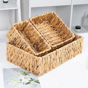 <b>Large</b> supply water hyacinth dry food <b>storage</b> containers <b>basket</b> competitive price gift <b>baskets</b> - Product Image 1