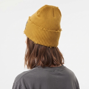 Custom Embroidered Unisex Knit Beanie Vintage Distressed <b>Winter</b> Cap Streetwear <b>Hat</b> Wholesale - Product Image 3