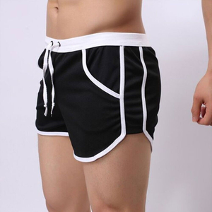 Shorts de sport décontractés pour hommes, en toile respirante, coupe haute, coupe-vent, séchage rapide, pour l'été, style hip-hop uni, vente en gros - Product Image 6