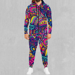 Conjunto Deportivo Personalizado con Logotipo para Hombre, Chaqueta con Capucha y Pantalones Jogger, Corte Holgado, Ropa Deportiva Informal, Fabricación OEM al por Mayor - Product Image 1