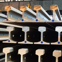 Rails en acier Q235B/50mn pour voies ferrées, rails légers 55q 50q Q235, rails en acier pour machines, pour la construction d'ouvrages ferroviaires et traverses