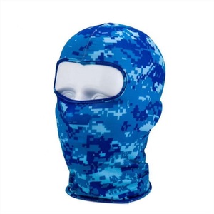 Custom Balaclava Full Face Cover Unisex Outdoor Use 56-58CM Polyester <b>Material</b> <b>Red</b> Black Blue - Product Image 4