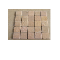 Dalles et carreaux en pierre calcaire rose citron durable et antidérapant pour la conception intérieure et extérieure