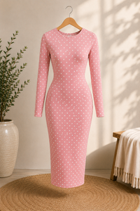 Robe de yoga sans couture en spandex bleu, manches longues, robe moulante de fitness pour la pratique en studio - Product Image 2