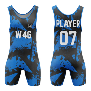 High Quality Unisex Wrestling Singlets for Adults-Spandex/Polyester Breathable Quick Dry Fitted Wrestling Uniform - Product Image 6