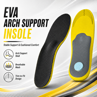 Semelles intérieures de sport en EVA noires, respirantes et anti-stress, conçues avec précision et robustes, pour le travail