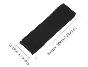 Mangas de punto con diseño de cable, 3 pares, gris, beige, rojo, unisex, para adultos, sin costuras, de acrílico, calentadores de brazos para ciclismo - Product Image 6