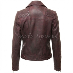 Women Designer Leather Crop <b>Jacket</b> <b>Short</b> Modern Coat Elegant Slim Fit Stylish Winter Fashion <b>Jackets</b> for Ladies - Product Image 2