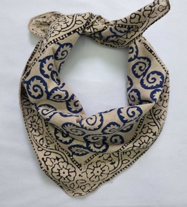 Pañuelo para la cabeza con estampado artesanal al por mayor, pañuelo para el pelo estilo bohemio, diadema de algodón, pañuelo para el pelo estilo vintage, hechos a mano - Product Image 2