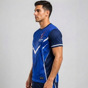 Customized Design <b>Soccer</b> Jersey Blank Plain Style Heat-Transfer Printing Sports Player Unisex Short Sleeve Breathable Quick Dry - Product Image 3