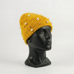 หมวกบีนนี่ถักประดับเพชร ดีไซน์ล่าสุดปี 2026 ขายส่ง รับทำโลโก้/สีตามสั่ง คุณภาพสูงสุด แฟชั่นสตรีทแวร์ - Product Image 3