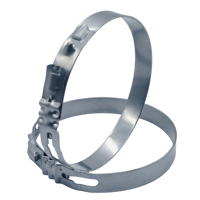 Collier de serrage autobloquant en acier inoxydable à clip rapide, large bande, pour raccordement de tubes industriels, pinces de tuyauterie durables
