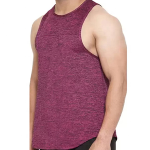 Camiseta sin mangas con cuello redondo personalizada con logotipo, tamaño y color a elección, para entrenamiento y fitness, la más vendida. - Product Image 6