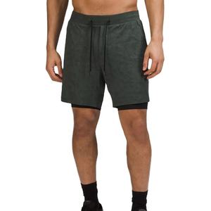 Pantalones cortos de algodón ecológicos personalizados OEM para hombre, forro de malla de rejilla suave, cintura elástica, logotipo personalizado, máxima comodidad para correr informalmente - Product Image 1