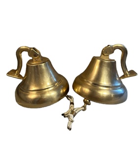 Increíble sonido fuerte y nítido | Campana rústica para colgar en la pared-Juego de 2 campanas vendedoras de pared náutica decoración Vintage ancla Han - Product Image 1