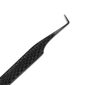 Expert Series Custom Logo <b>Box</b> Packing Eyelash Extension Tweezers <b>Strong</b> Hold Steel and Metal Fiber Tip Tweezers - Product Image 1