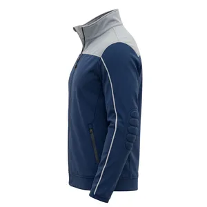Veste matelassée en polaire pour homme, à capuche, coupe-vent, fermeture éclair, vêtements d'extérieur décontractés pour l'hiver, coupe classique - Product Image 3