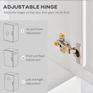 Mobiletto Moderno Bianco a 1 Cassetto per Soggiorno con Ripiano Regolabile per Organizzazione Domestica - Product Image 6