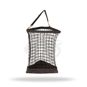 Slow Feed Horse Hay Bag Adjustable Strap Nylon Equestrian Feeding Bag with Front Hole for Stable and Trailer Use - Product Image 1