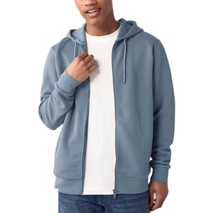 Nueva llegada 2025 Sudadera con capucha cómoda para los hombres al por mayor logotipo personalizado cremallera transpirable hombres fuera de usar sudaderas con capucha - Product Image 1