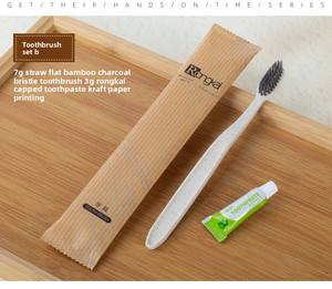 Ensemble de brosses à dents jetables avec dentifrice dans un emballage en papier kraft, articles de toilette spéciaux <span class=keywords><strong>pour</strong></span> hôtels, maisons d'hôtes et usage domestique - Product Image 5
