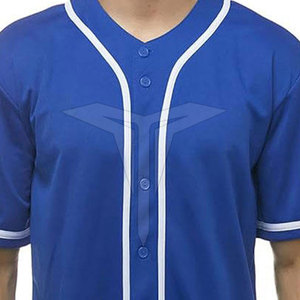 Maillot de baseball confortable et léger en polyester respirant, designs personnalisés, prix raisonnable, vêtements de sport en vente en ligne - Product Image 5