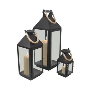 Lanterne à bougie en métal, support de lampe suspendu rustique pour la maison, le jardin, la terrasse, les mariages, les fêtes, la décoration de centre de table - Product Image 4