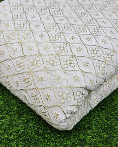 Malty embroidery fabric custom fancy textile fabric net fabric organza fabric for fashion garment wholesale export global supply - Product Image 3