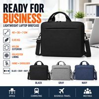 Sacoche pour ordinateur portable OEM personnalisée légère avec compartiments multiples pour les trajets professionnels et les voyages d'affaires