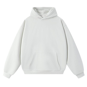 เสื้อฮู้ดผู้ชายสีฟ้าอ่อน ทรงปกติ ผ้าฝ้ายเฟรนช์เทอร์รี่ สวมใส่สบาย มีกระเป๋า เหมาะสำหรับใส่ในฤดูใบไม้ร่วง - Product Image 3